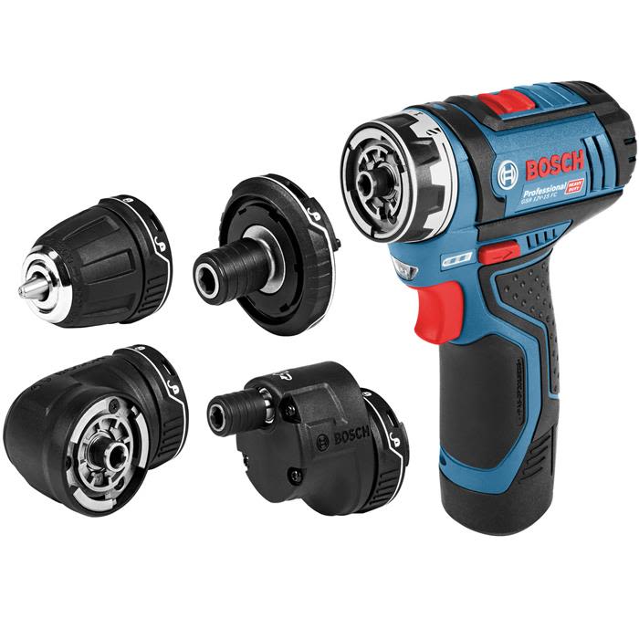 Bosch GSR 12V-15 FC Akkuporakone sis. akut ja laturin