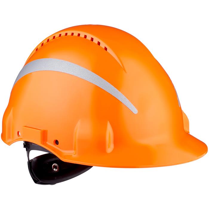 3M G3000 Vernehjelm med reflekser Oransje