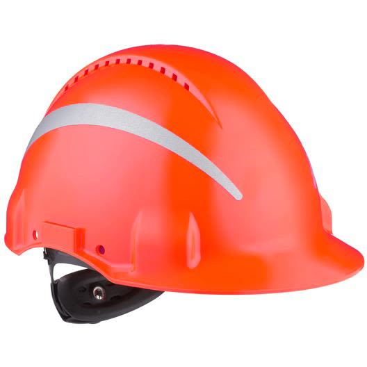 3M G3000 Skyddshjälm med reflexer Röd