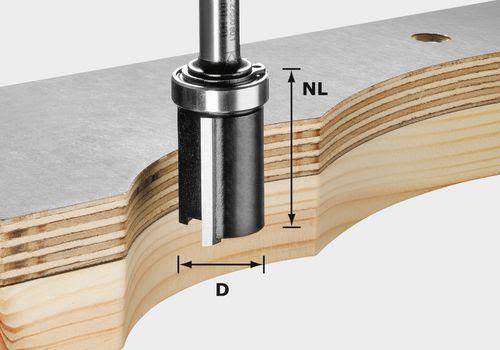 Festool HW S8 D19/NL25 Kantfräs 8mm spindel