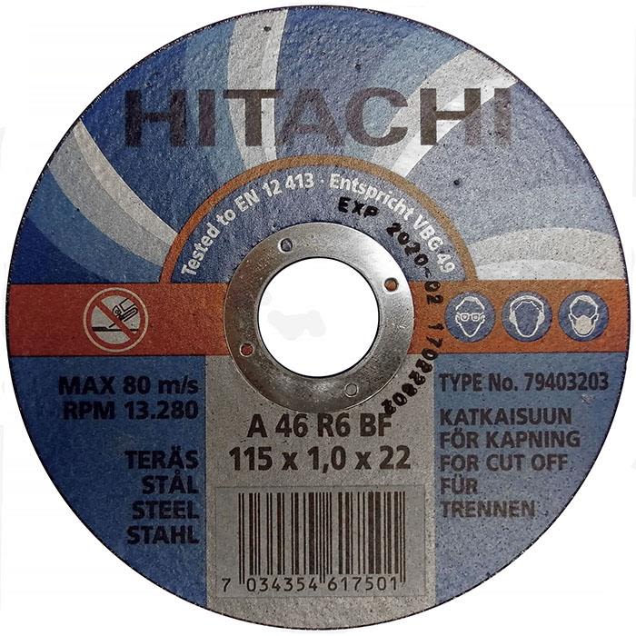 Hitachi 79403203 Kapskiva Ø115x1,0 mm