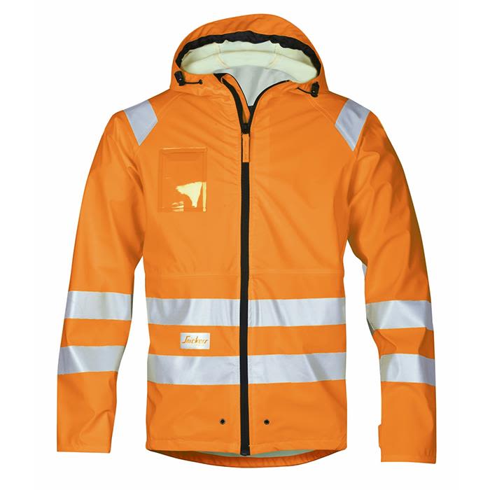 Snickers Workwear 8233 Regnjakke varsel, oransje Varsel, Oransje