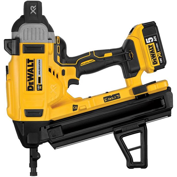 Dewalt gwozdziarka do betonu 18V 13-57mm 2x5.0Ah bezszczo