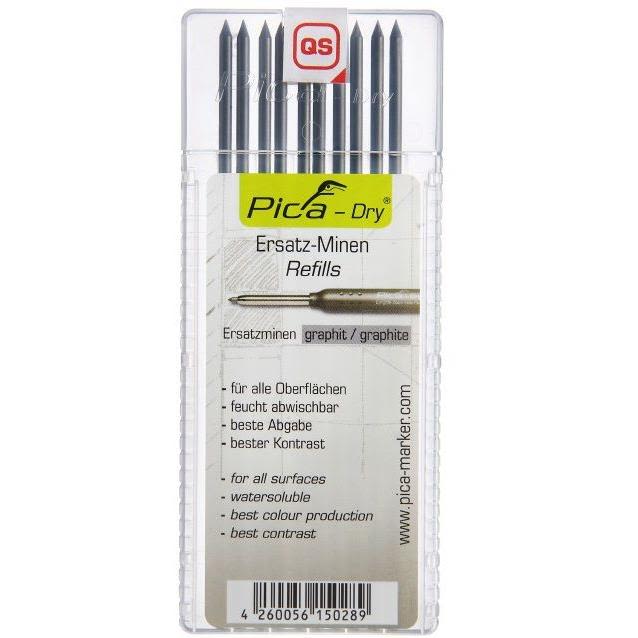 Pica 16706-0201 Reservstift 10-pack, Grafit