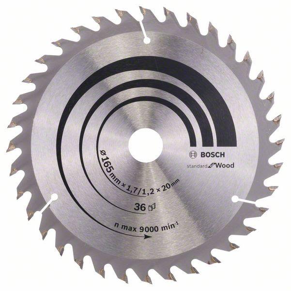 Bosch Sirkelsagblad Optiline Wood 165 x 20/16 x 1,7 mm, 36