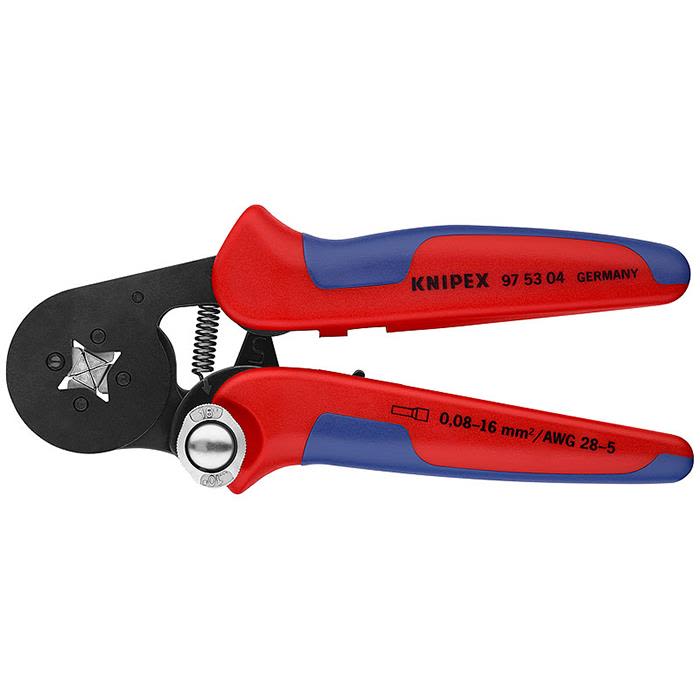 KNIPEX Selvjusterende presstenger for endehylser, for side mating