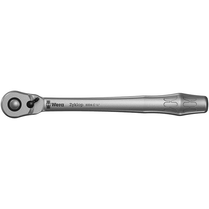 Wera 8004 C, Pipenøkkel, 1 stykker, Kromfarget, CE, Skrallehåndtak, 1 stykker