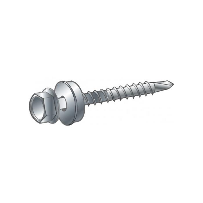 ESSVE BS Farmerskrue 250-pakning Lysgrå, 4,8x35mm