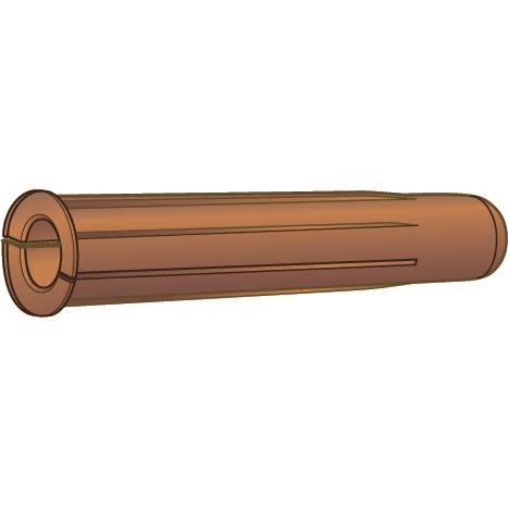 ESSVE TG Plastplugg Brun, 100-pack 8x40mm