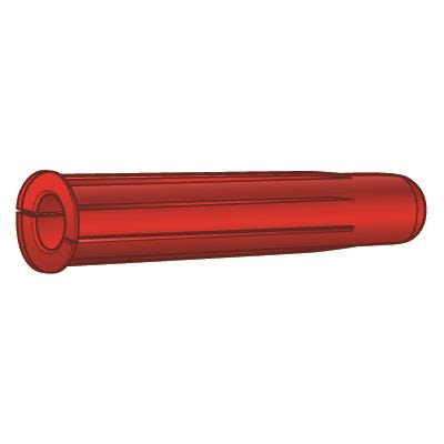 ESSVE TG Plastplugg Rød, 100-pakning 5,5x35mm