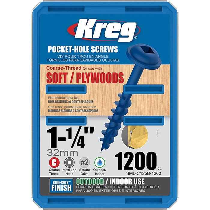 Kreg SML-C125B-1200 Skrue 32 mm 1200-pakning