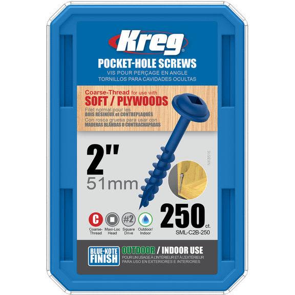 Kreg SML-C2B-250 Skrue 51 mm 250-pakning