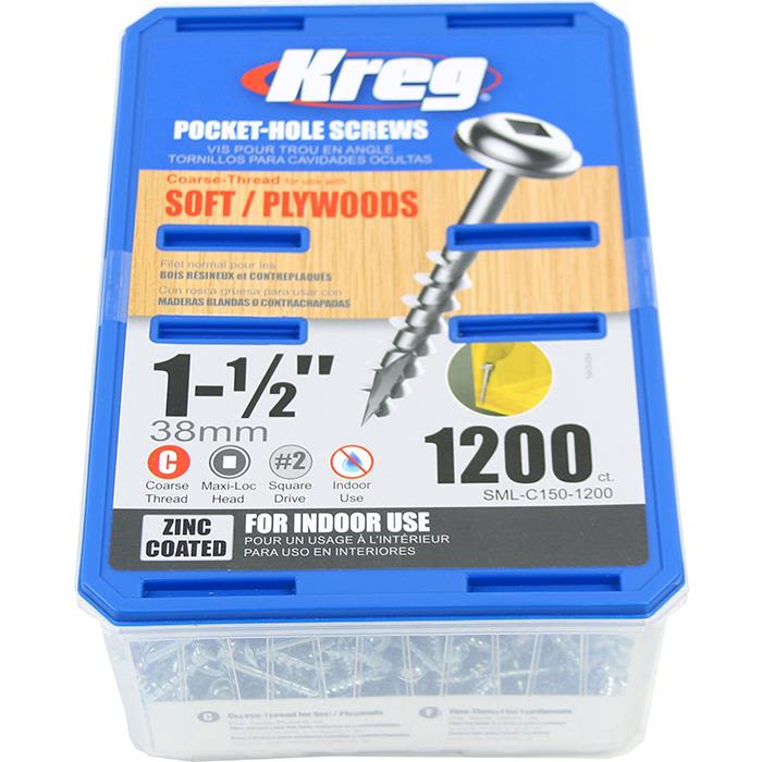 Kreg SML-C150-1200 Skrue 38 mm 1200-pakning