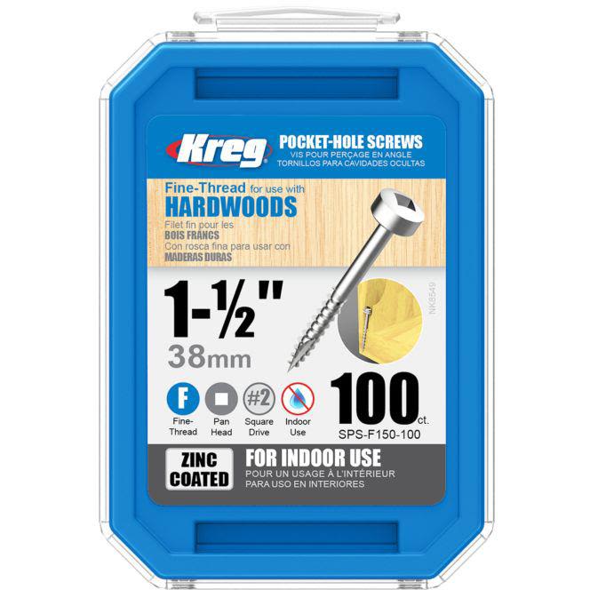Kreg SPS-F150-100 Skrue 38 mm 100-pakning