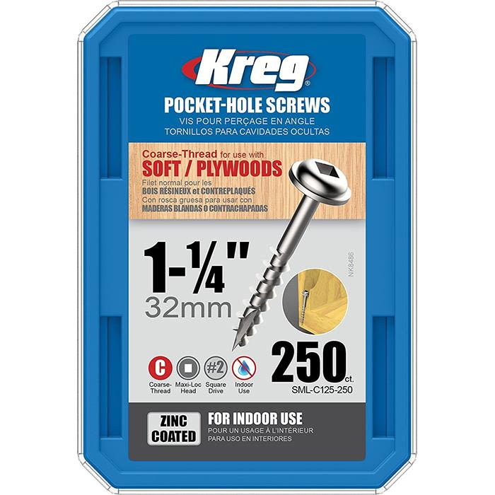 Kreg SML-C125-250 Skrue 32 mm 250-pakning