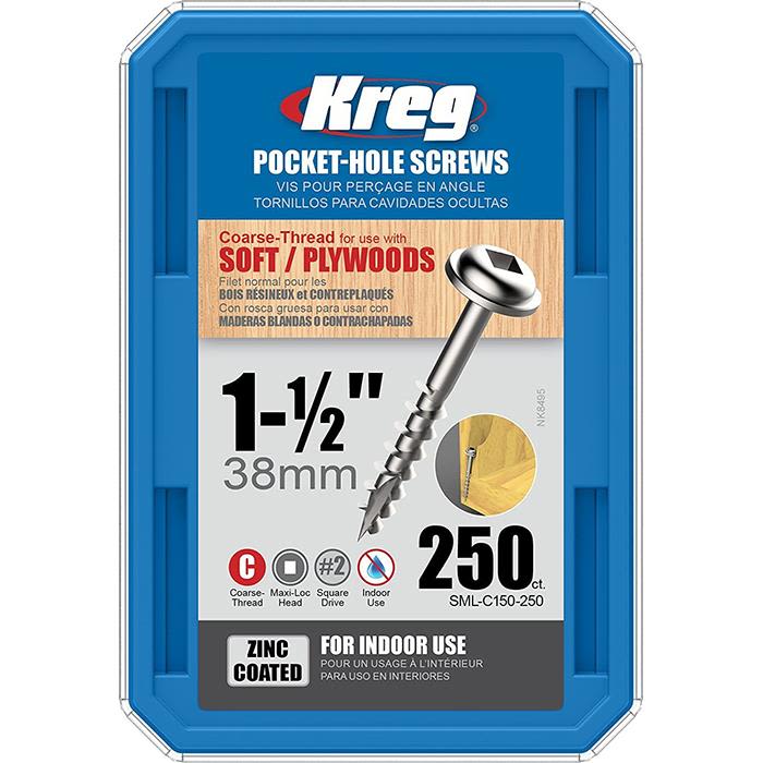 Kreg SML-C150-250 Skrue 38 mm 250-pakning
