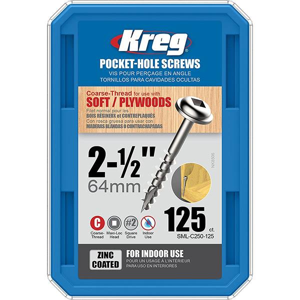 Kreg SML-C250-125 Skruv 64 mm 125-pack