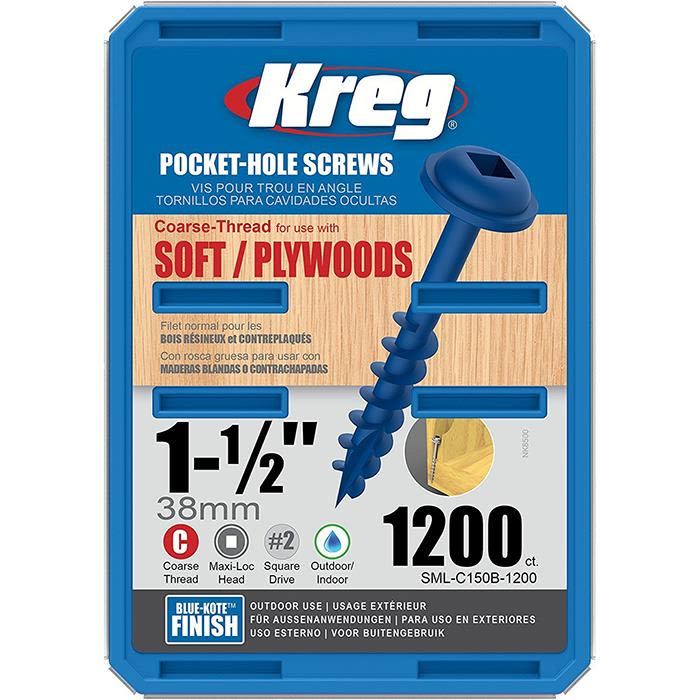 Kreg SML-C150B-1200 Skrue 38 mm 1200-pakning