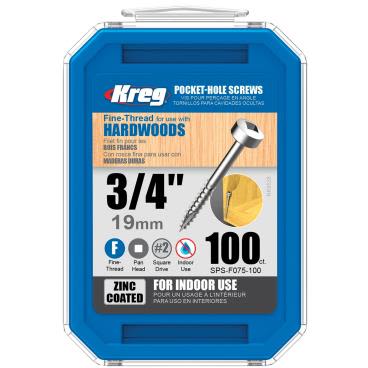 Kreg SPS-F075-100 Skruv 19 mm 100-pack