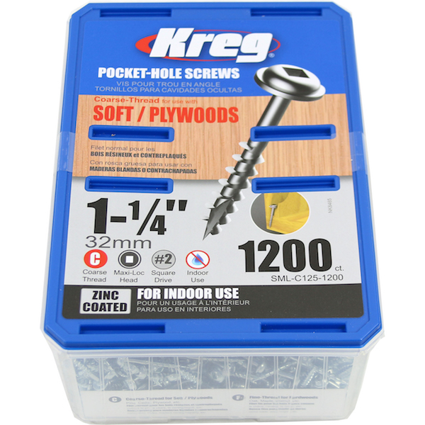 Kreg SML-C125-1200 Skrue 32 mm 1200-pakning