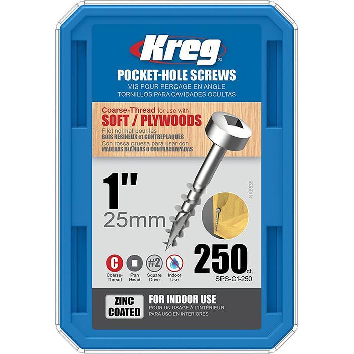 Kreg SPS-C1-250 Skrue 25 mm 250-pak