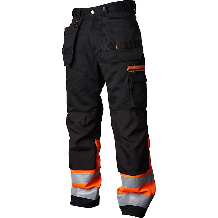 Vidar Workwear V500452D096 Håndverksbukse oransje/svart Oransje/Svart