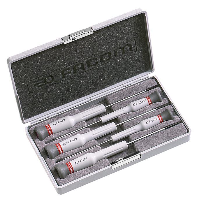 Facom AEF.J2 Skrutrekkersett 5 deler Micro-Tech, 5 deler