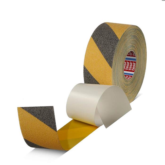 Tesa 60951 Antisklitape 15 m x 50 mm, gul/svart
