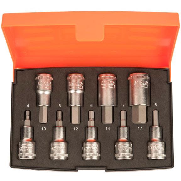 Bahco S9HEX Bitspipesett 9 deler, 1/2"