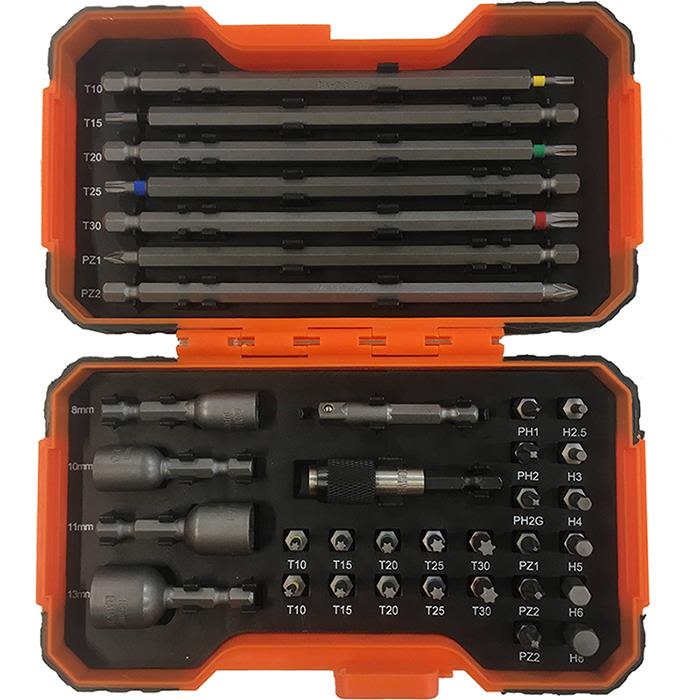 Bahco 59/S35BC Bitssett 35 deler, fargekodet