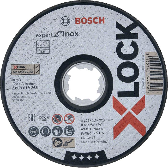 Bosch Expert for Inox Kappeskive X-LOCK 125 × 1,6 × 22,23 mm
