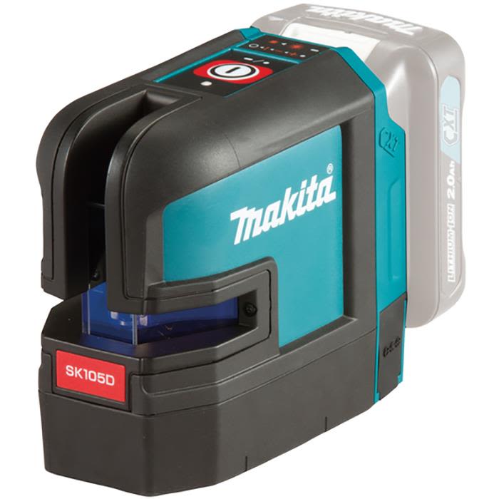 Makita SK105DZ Krysslaser rød, uten batteri og lader