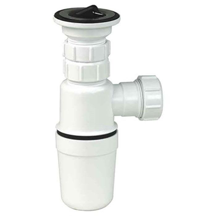 Gelia 3000920422 Pungvannlås plast, med bunnventil, for 32 mm rør