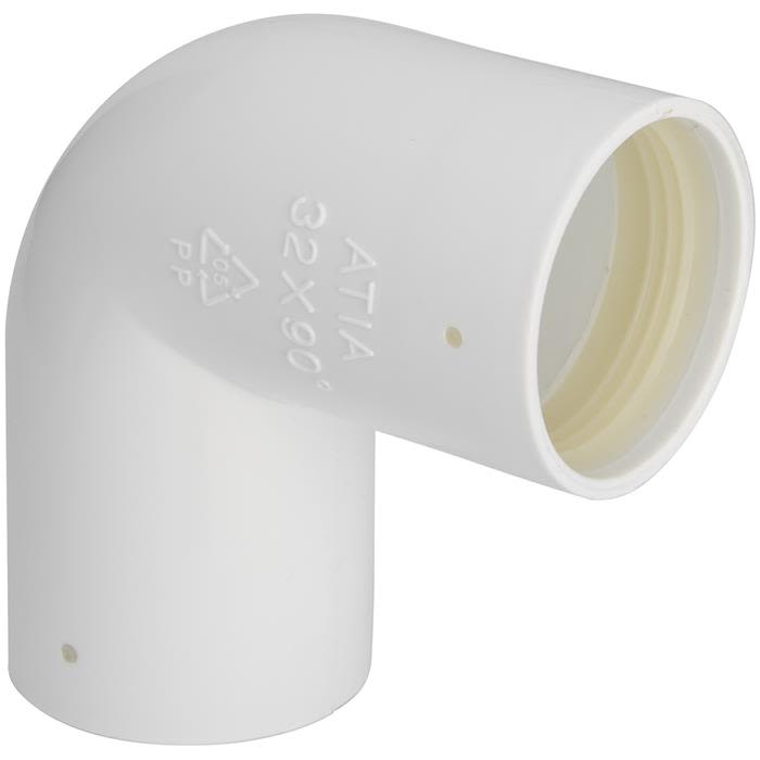 Faluplast 3003054092 Böj med gummitätning 40 mm, 90°