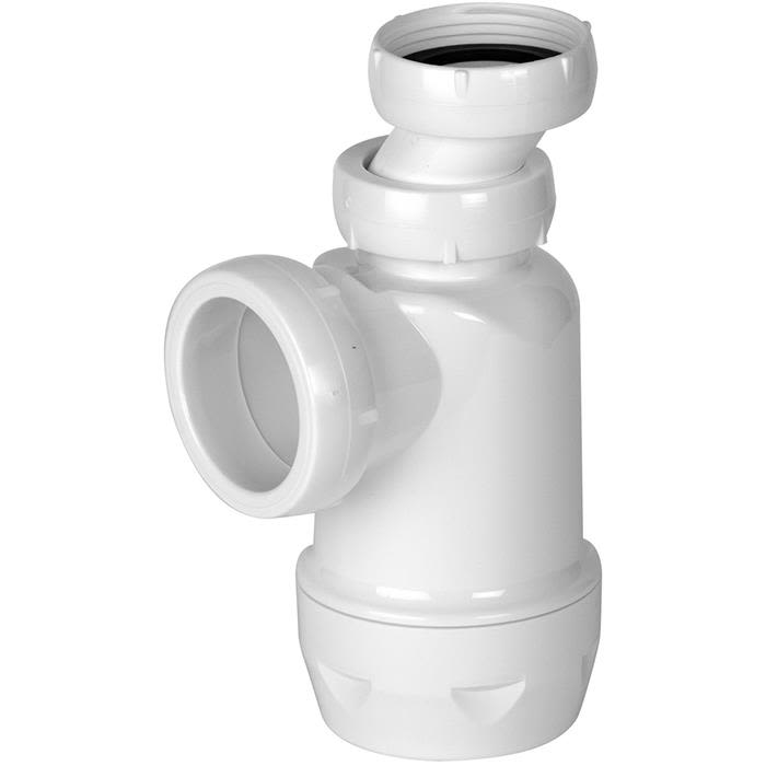 Faluplast 3003060182 Pungvannlås plast, sideutløp, uten rør