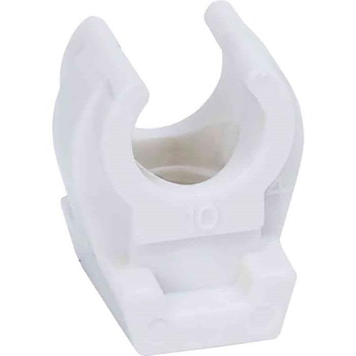 Gelia 3000501062 Rörklämma plast, 4-pack 10 mm, vit
