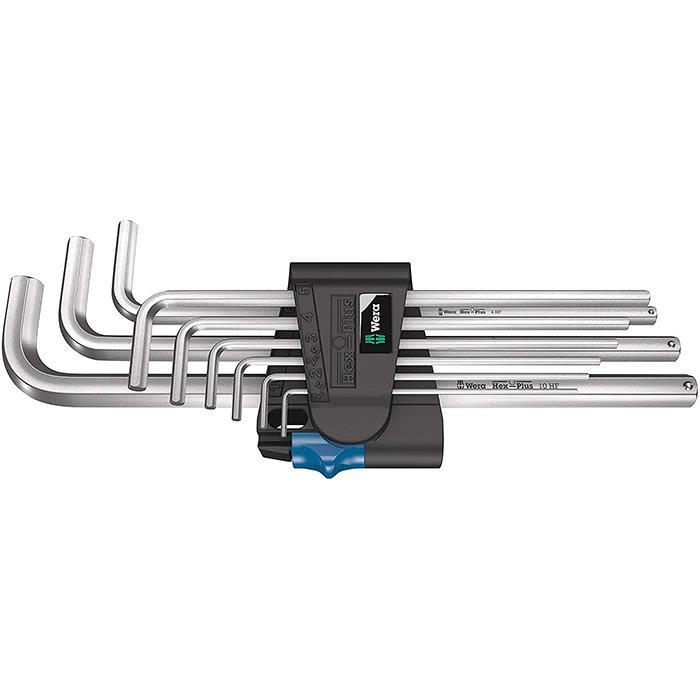 Wera 950/9 L Hex-Plus HF 1 Vinkelskrutrekkersett 9 deler, holderfunksjon