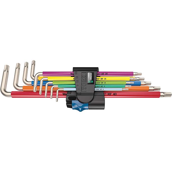 Wera 3967/9 TX SXL - L-nøkkelsett - 9 deler - inn clip-holder