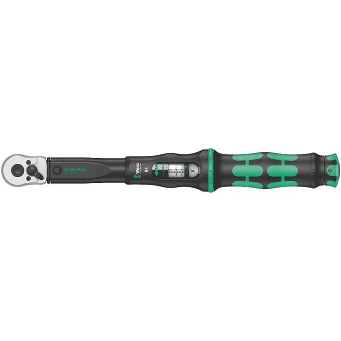 Wera Click-Torque B 1 torque wrench with reversible ratchet 10-50 Nm