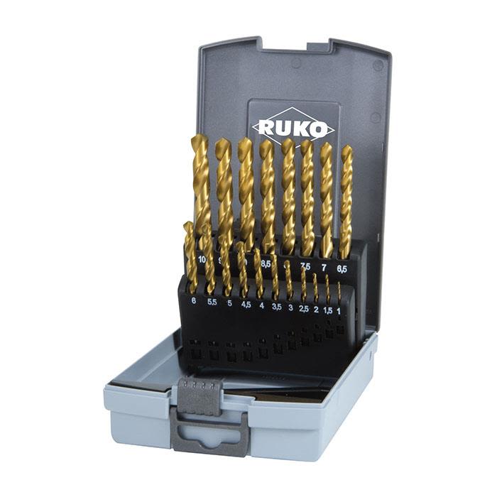 Ruko 250214TRO Borrsats 1-10 mm, 19 delar
