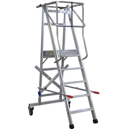 Laggo 7150 Arbeidsplattform med beskyttelsesrekkverk og hjul 150 cm