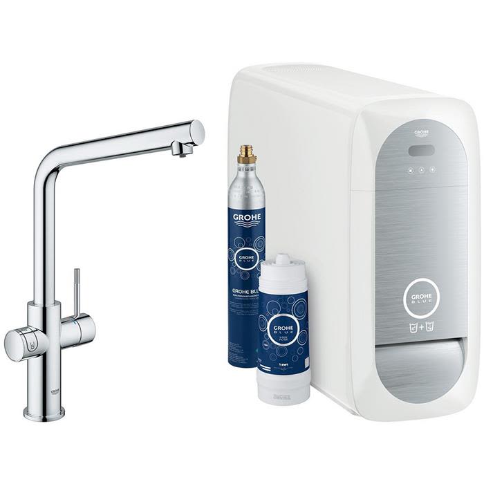 Grohe Blue Home Kjøkkenbatteri krom, L-tut, trådløst oppkoblet