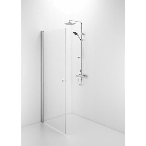 Contura Space SPNK 800 Duschvägg rak, med knopp, 800 mm