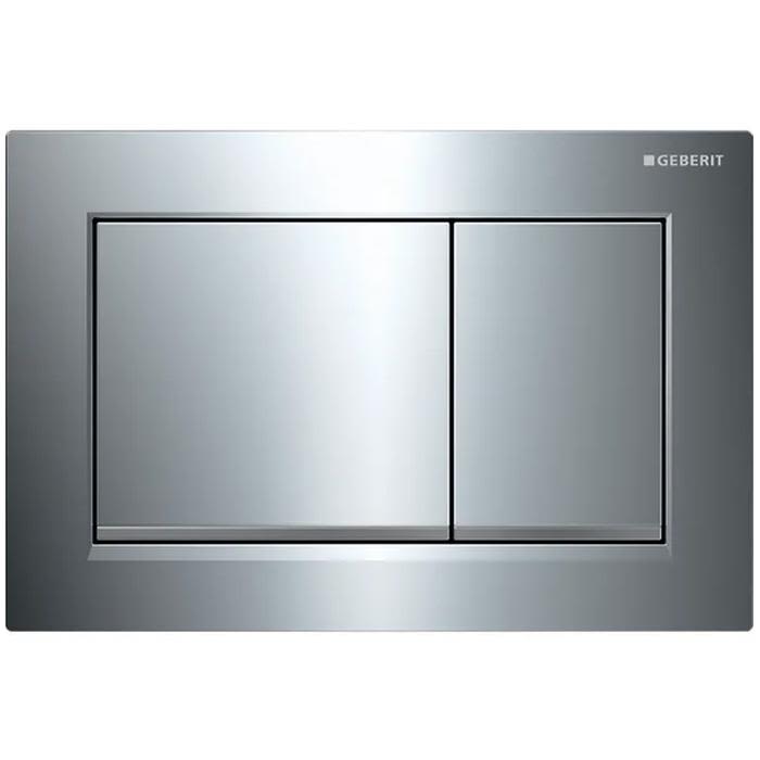 Geberit Omega 30 Spolplatta dubbelspolning, blank krom