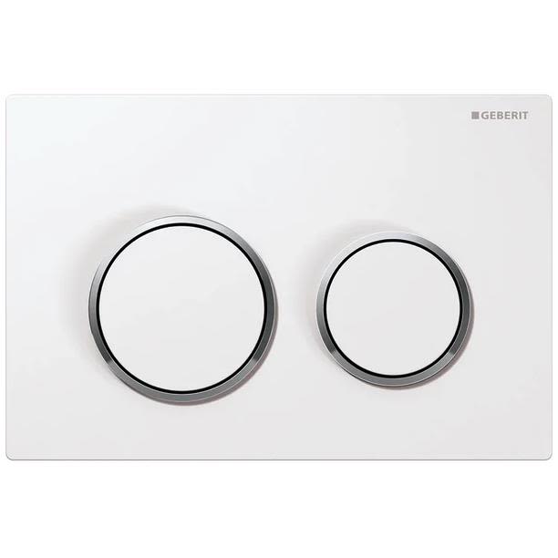 Geberit Omega 20 Spolplatta dubbelspolning Vit/blank
