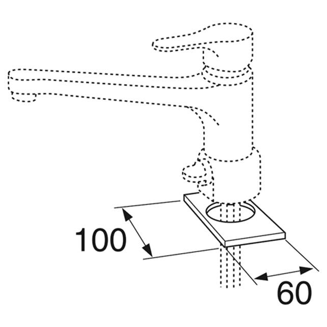 Gustavsberg GB41108760 Täckbricka 100 x 60 mm