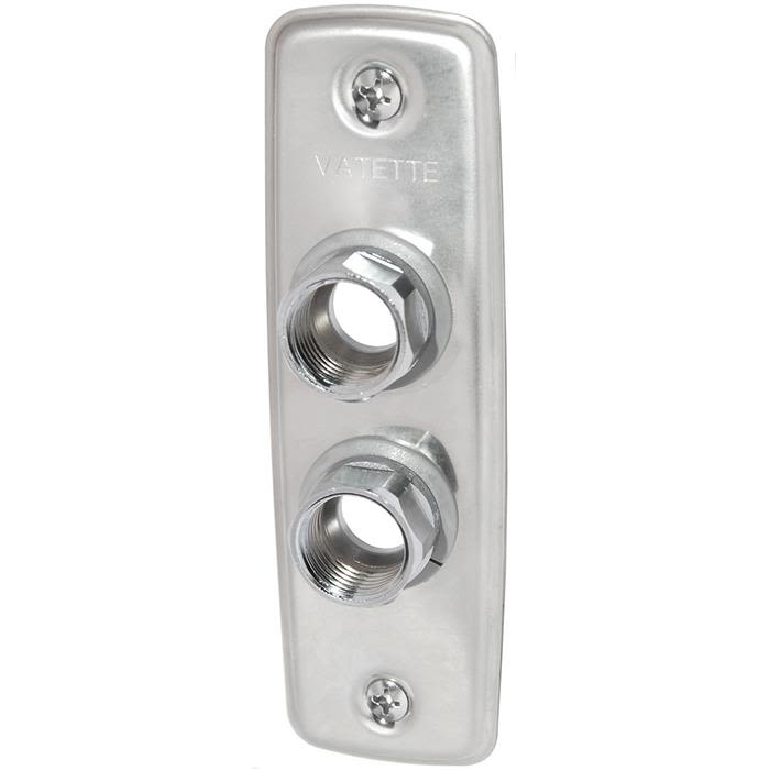 Vatette 8550650 Väggbricka 2-håls, 15 mm