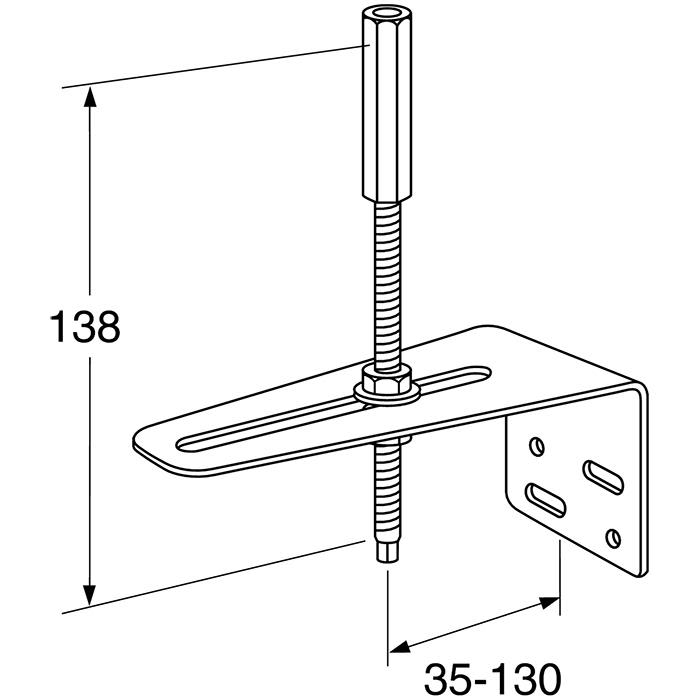 Gustavsberg GB41638457 Stabiliseringsstag for kjøkkenbatteri