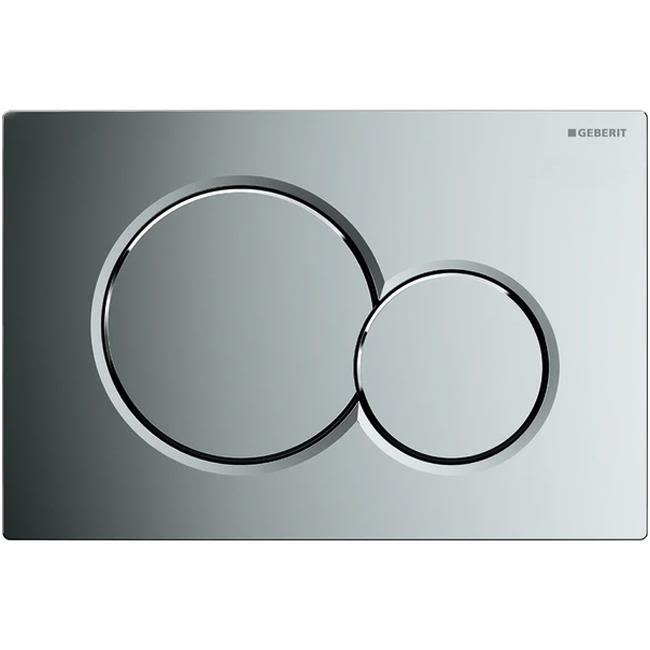 Geberit Sigma 01 Spolplatta dubbelspolning Blankförkromad