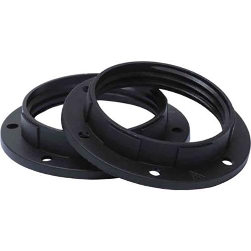 Gelia 100003270 Skjermring E27, svart, 2-pakning